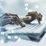 Medical Technology hands on keyboard