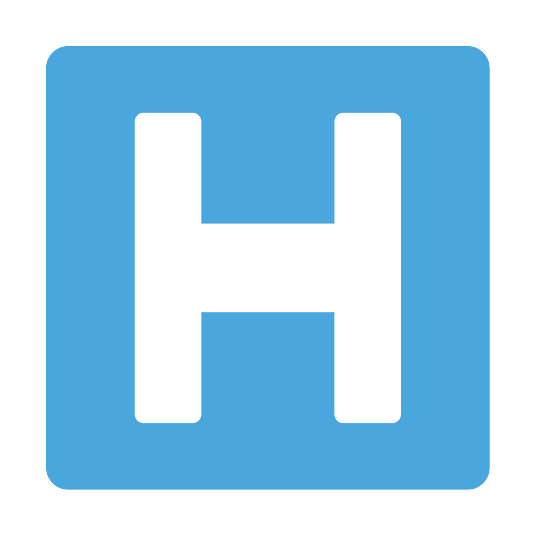 Hospital blue icon
